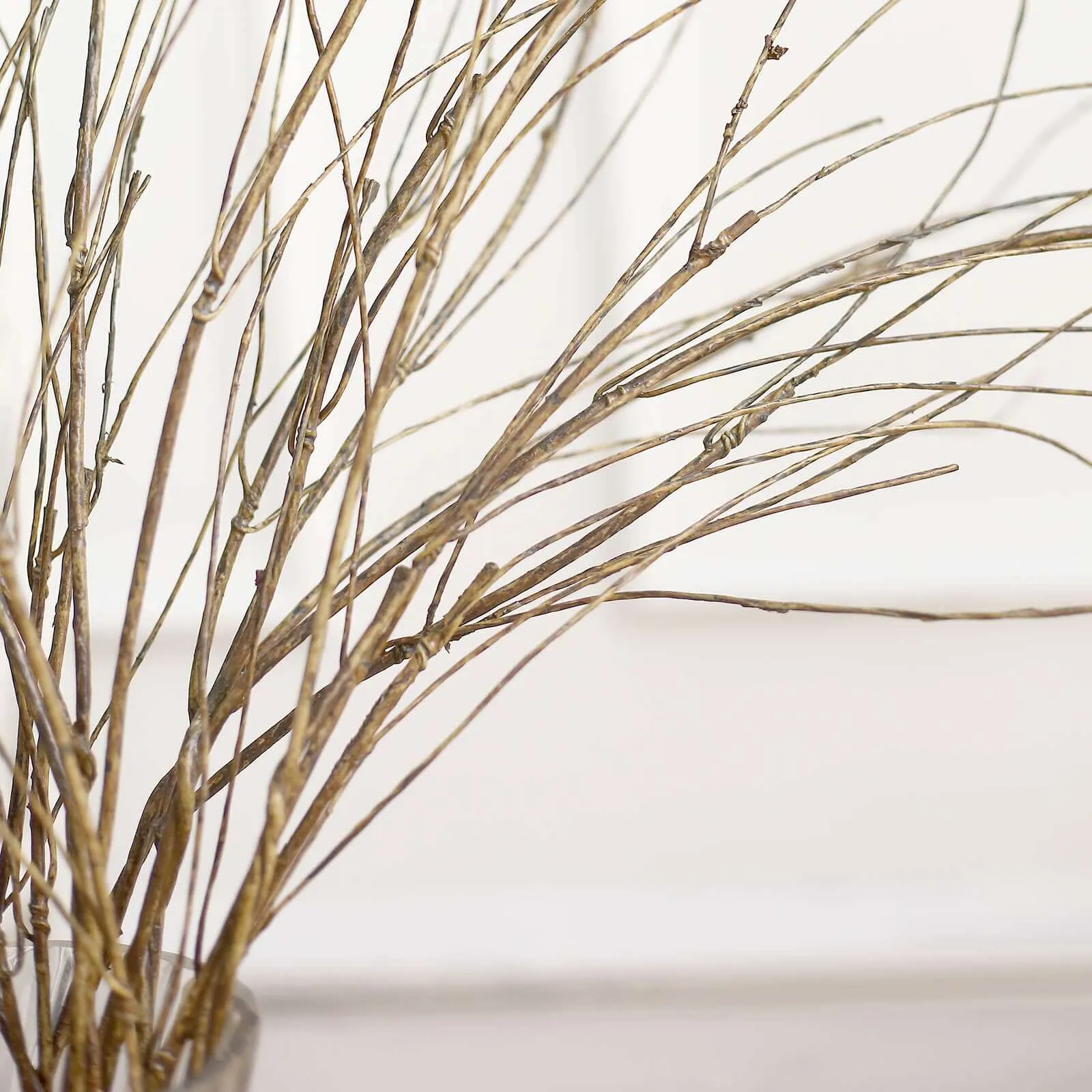 10 Pack 37" Tall Decorative Artificial Willow Tree Stem Branches, Lifelike DIY Bendable Faux Wooden Craft Decor Vase Filler