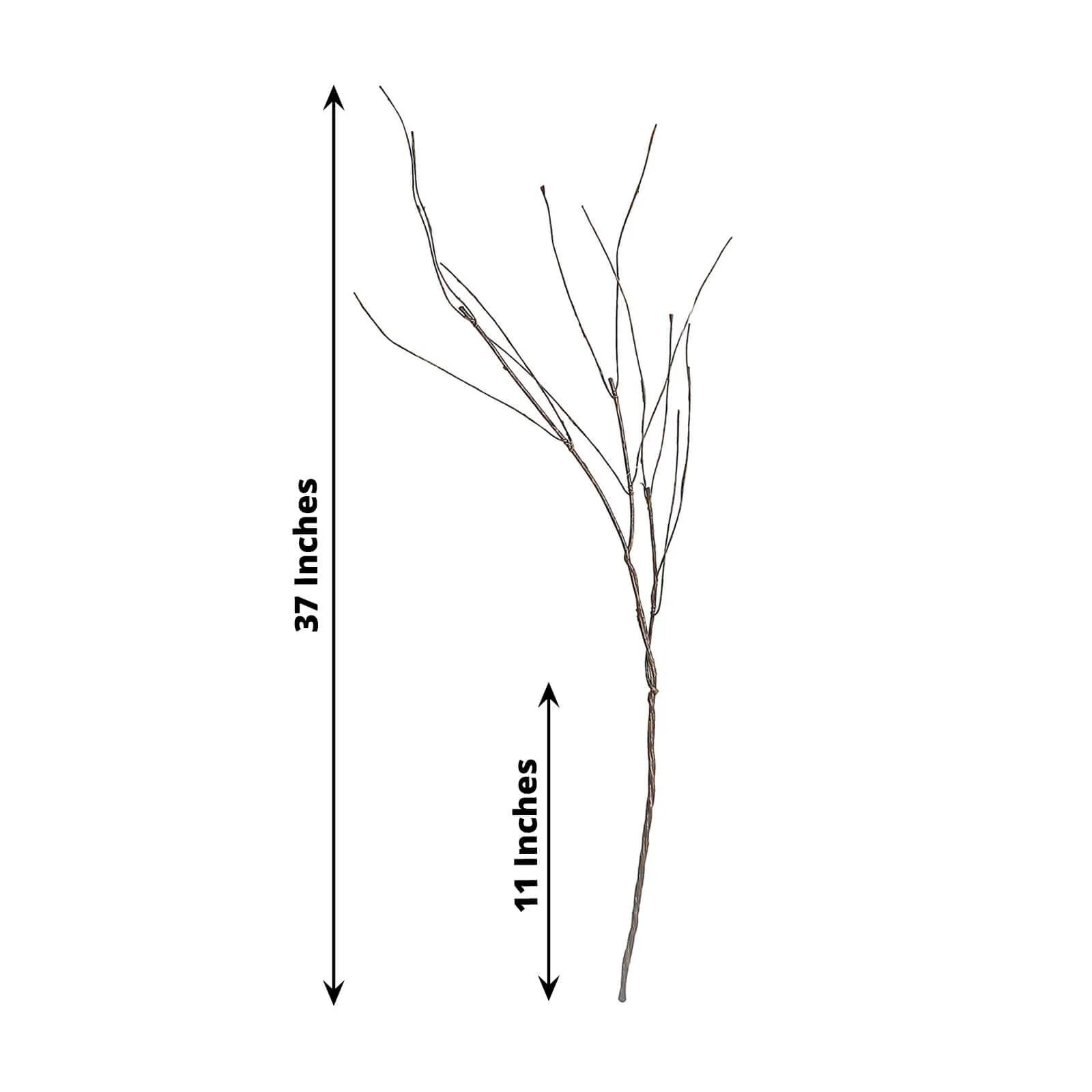 10 Pack 37" Tall Decorative Artificial Willow Tree Stem Branches, Lifelike DIY Bendable Faux Wooden Craft Decor Vase Filler