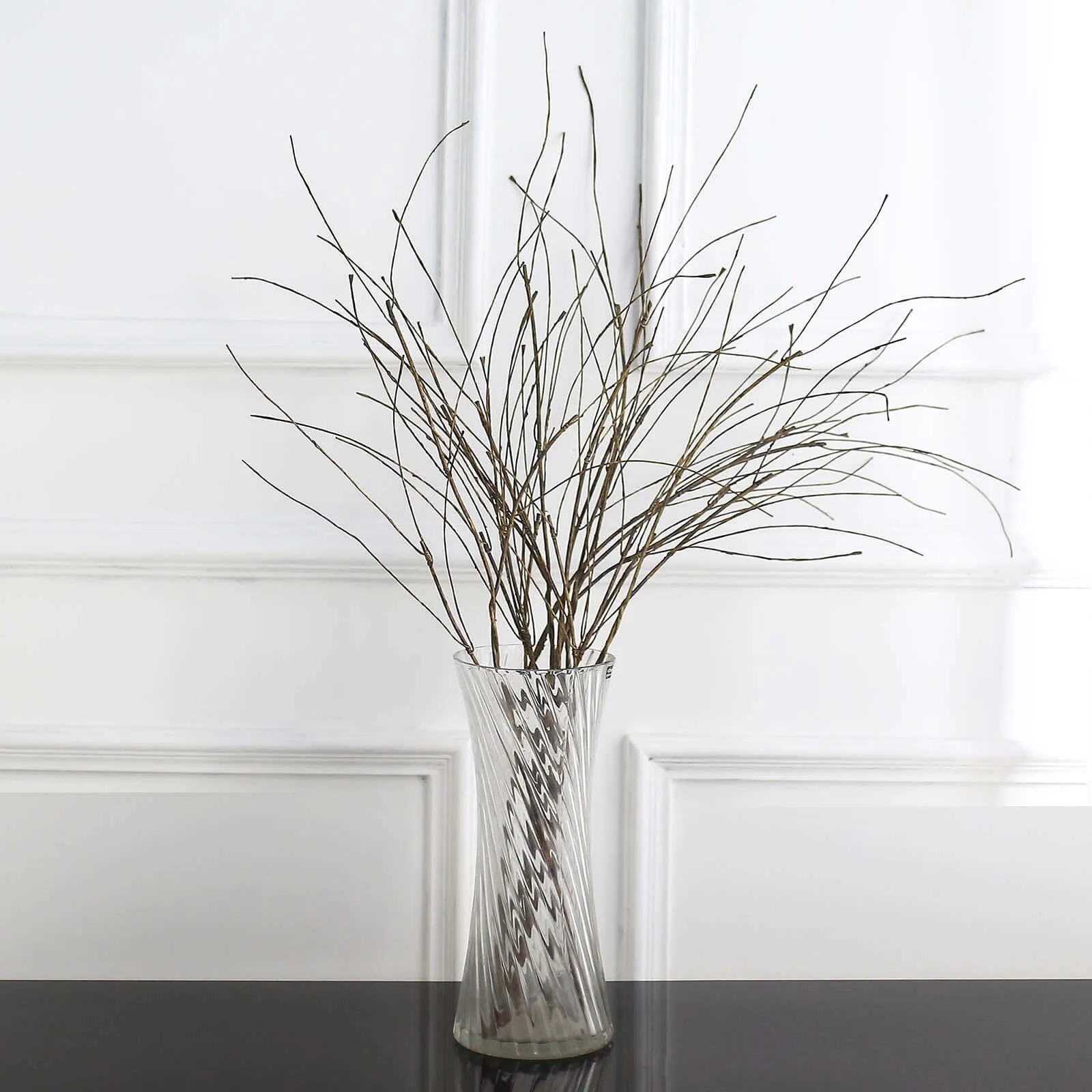 10 Pack 37" Tall Decorative Artificial Willow Tree Stem Branches, Lifelike DIY Bendable Faux Wooden Craft Decor Vase Filler