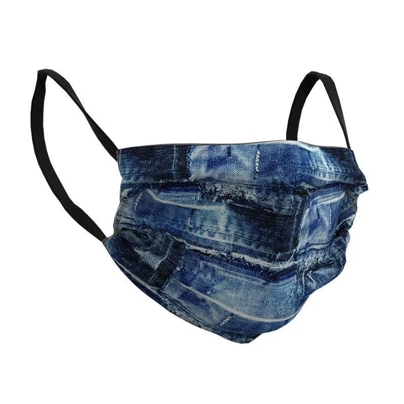 DESIGNER FACE MASK  DENIM
