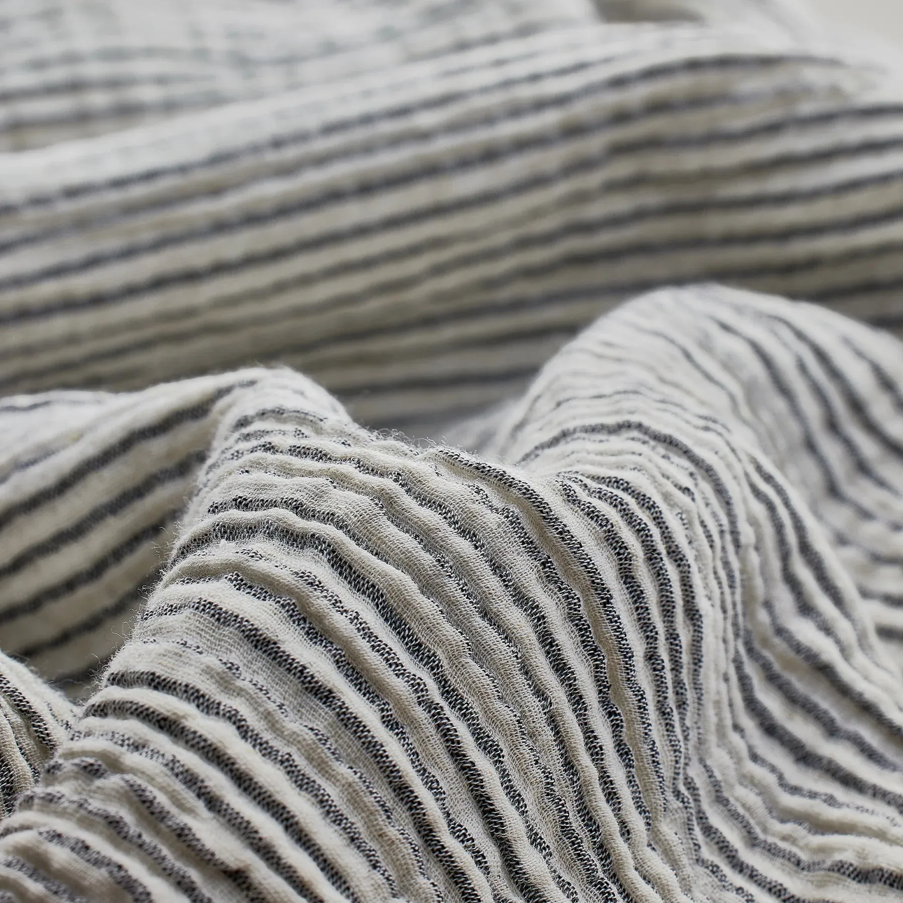 Striped Crinkle Cotton Top