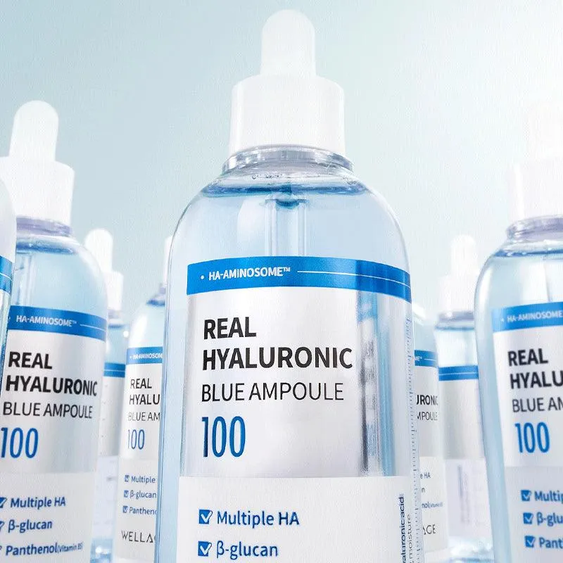 [WELLAGE] Real Hyaluronic Blue Ampoule 100 100ml